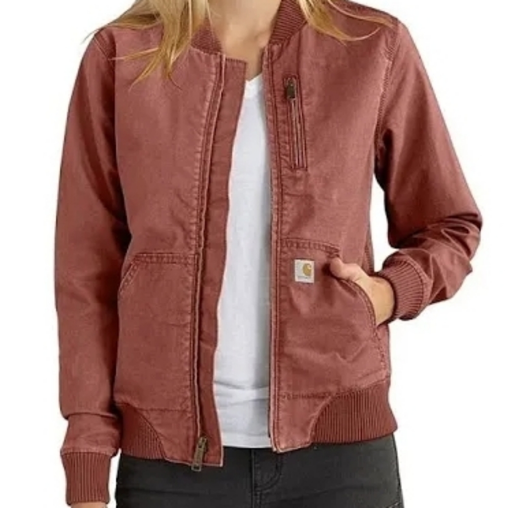 Carhartt Women's Crawford Bomber Jacket, size medium, auburn